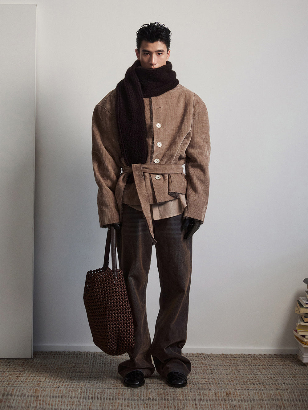 Unisex Belted Casual Jacket