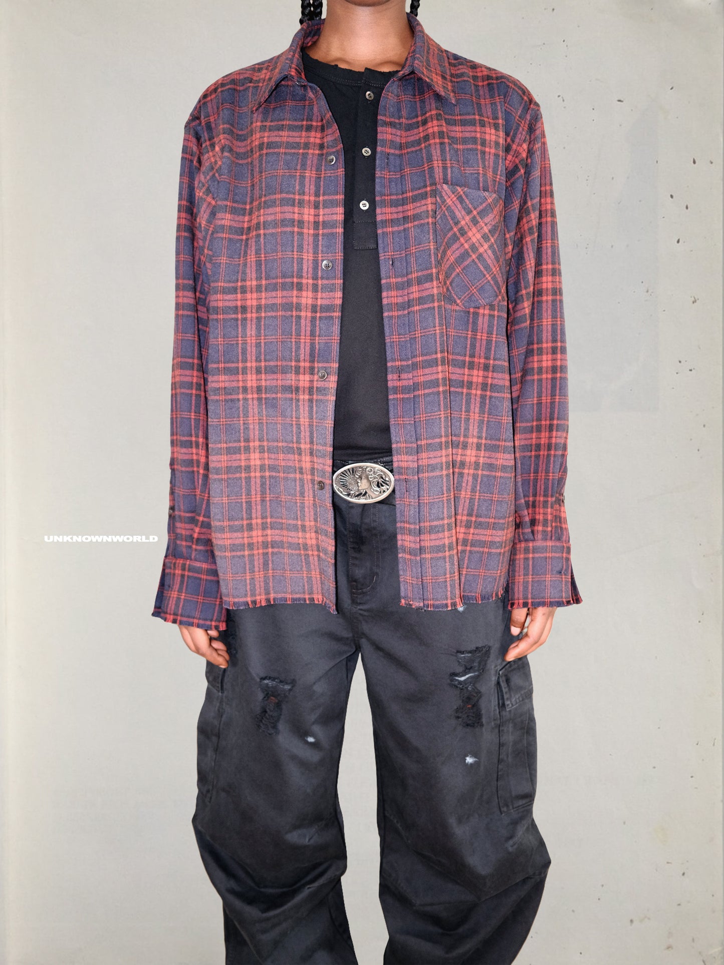 Checkered flannel shirt