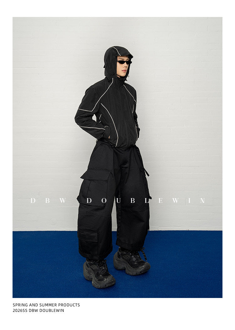 3D Silhouette Scimitar Cargo Pants