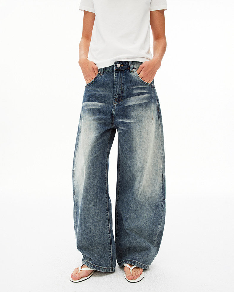 Minimalist Washed Simitar Jeans