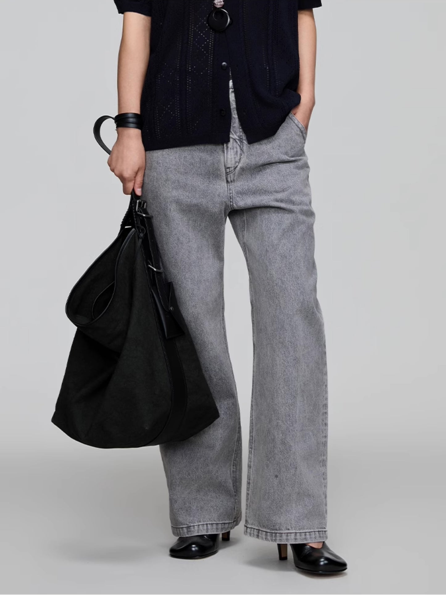 Straight Loose Denim Pants