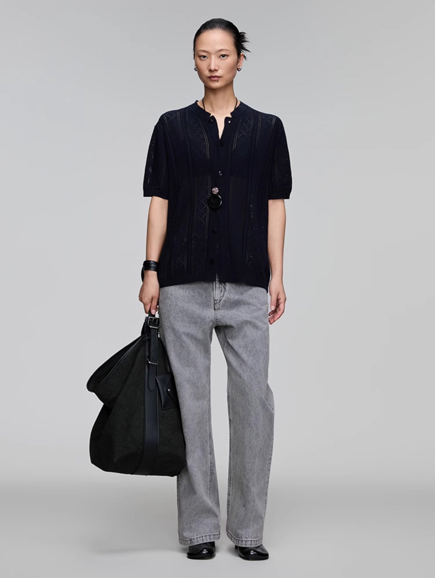 Straight Loose Denim Pants