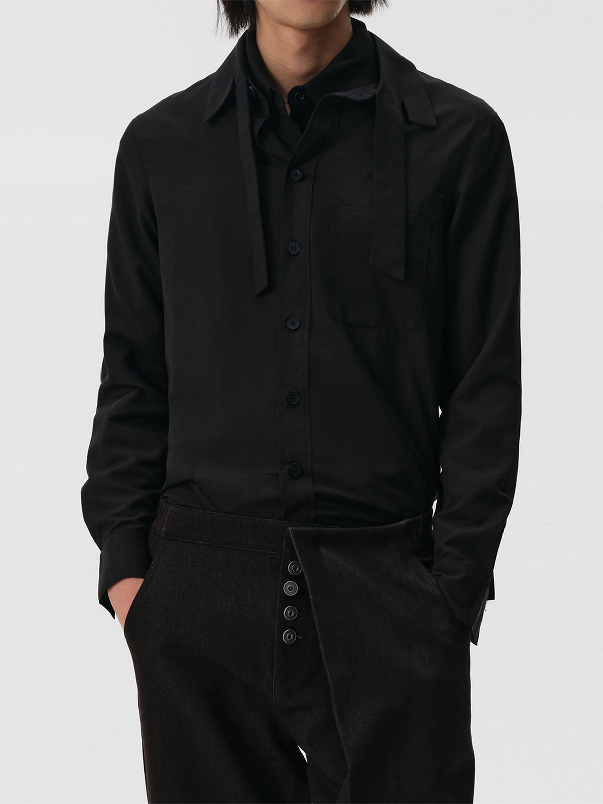Shirt with a Scarf
