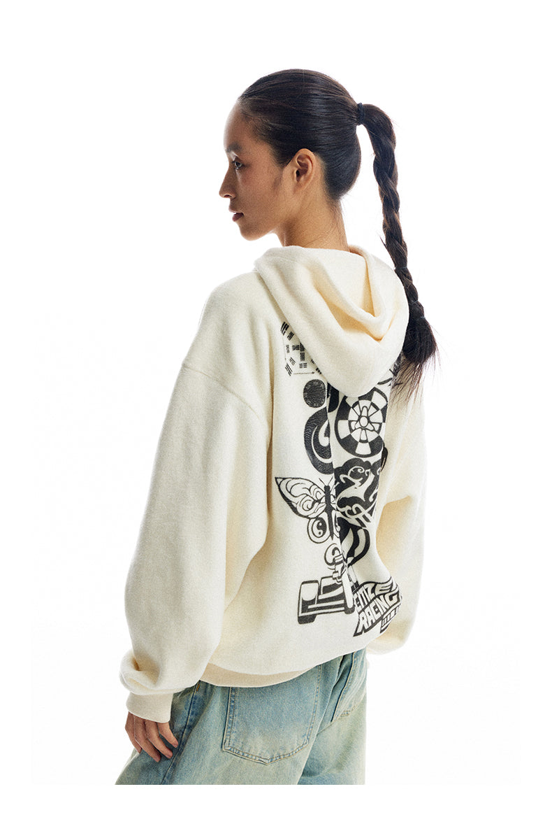 Printed Hooded Sweatshirt