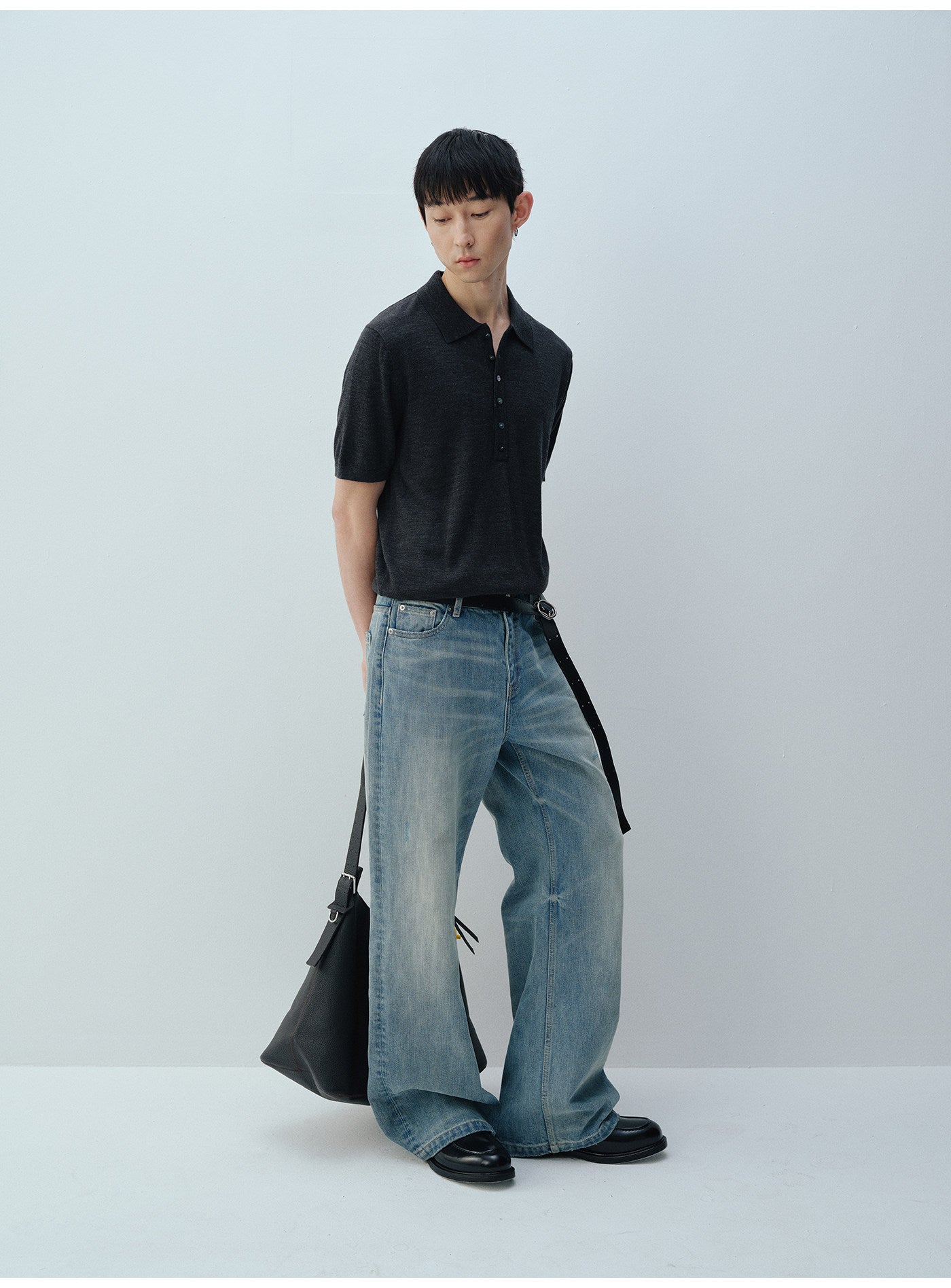 스트레이트 숄더 폴로 셔츠