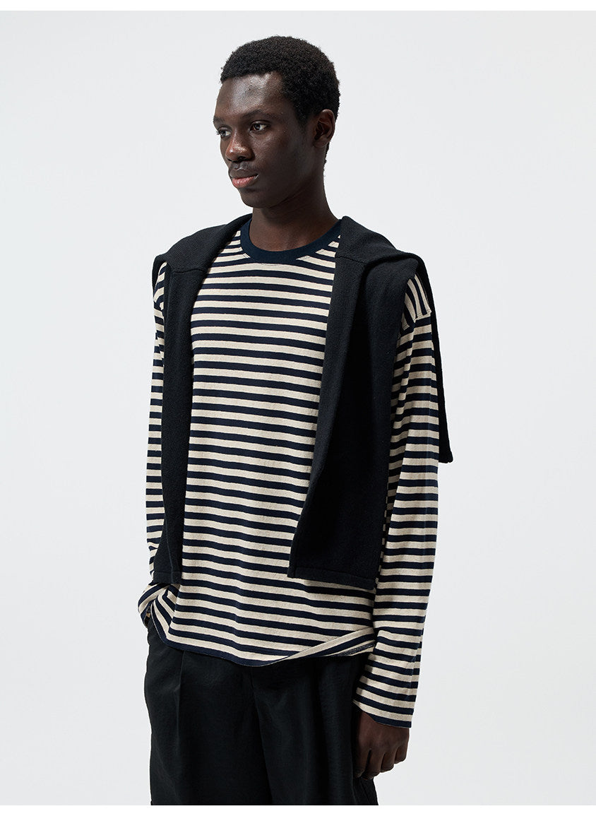 Basic Narrow Round-Neck T-Shirt
