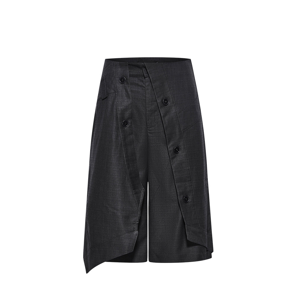 Turn-up Check Pattern Shorts