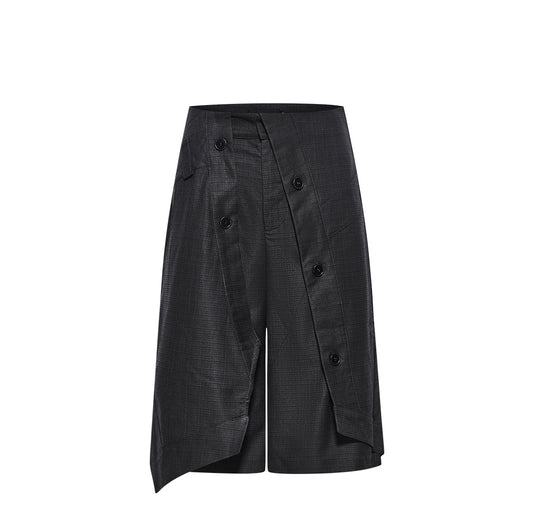 Turn-up Check Pattern Shorts