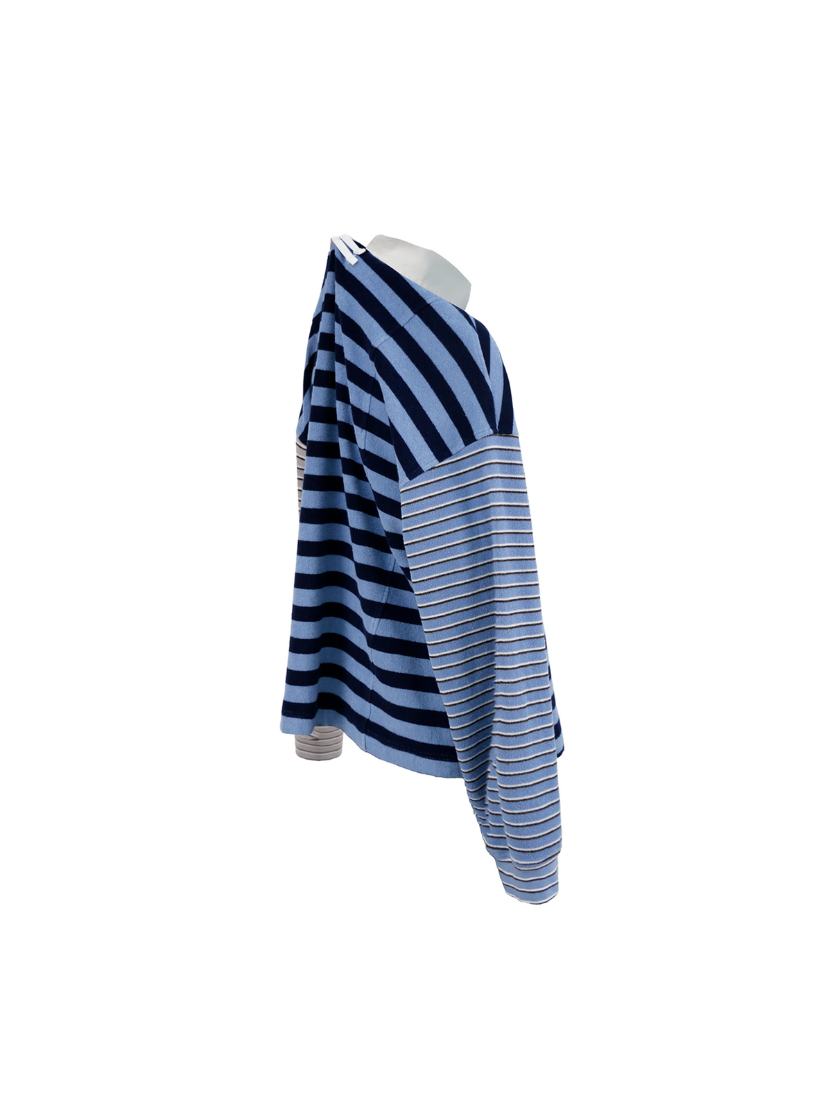 Asymmetrical Color-Block Polo Shirt