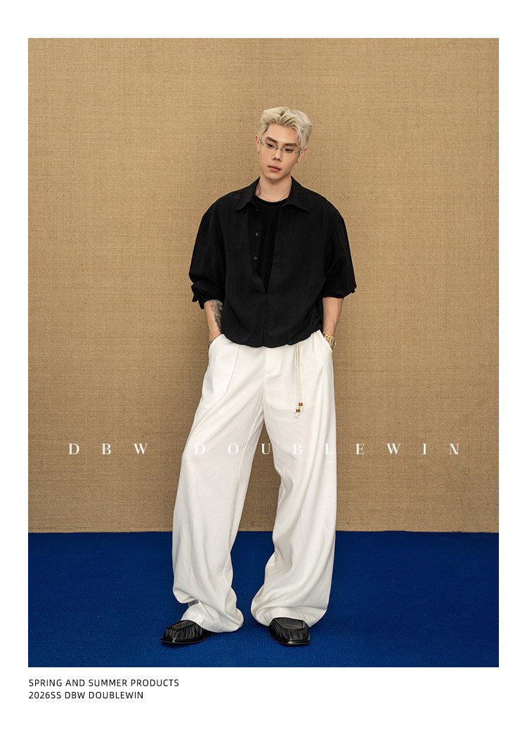 Drape-style Casual Pants
