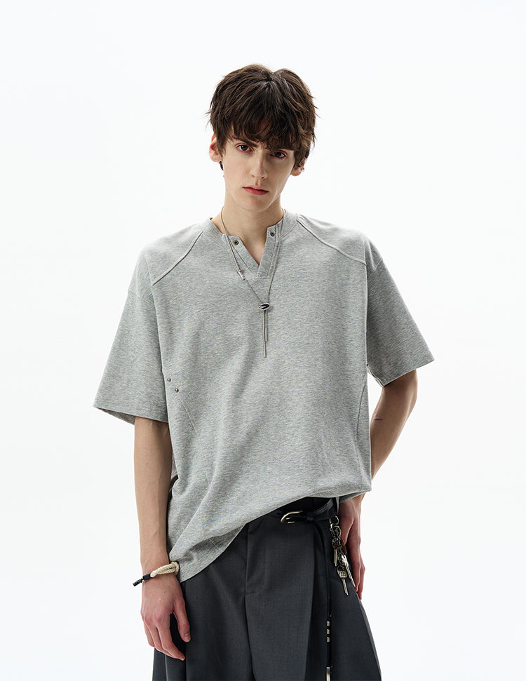 Deconstruction V-neck T-shirt