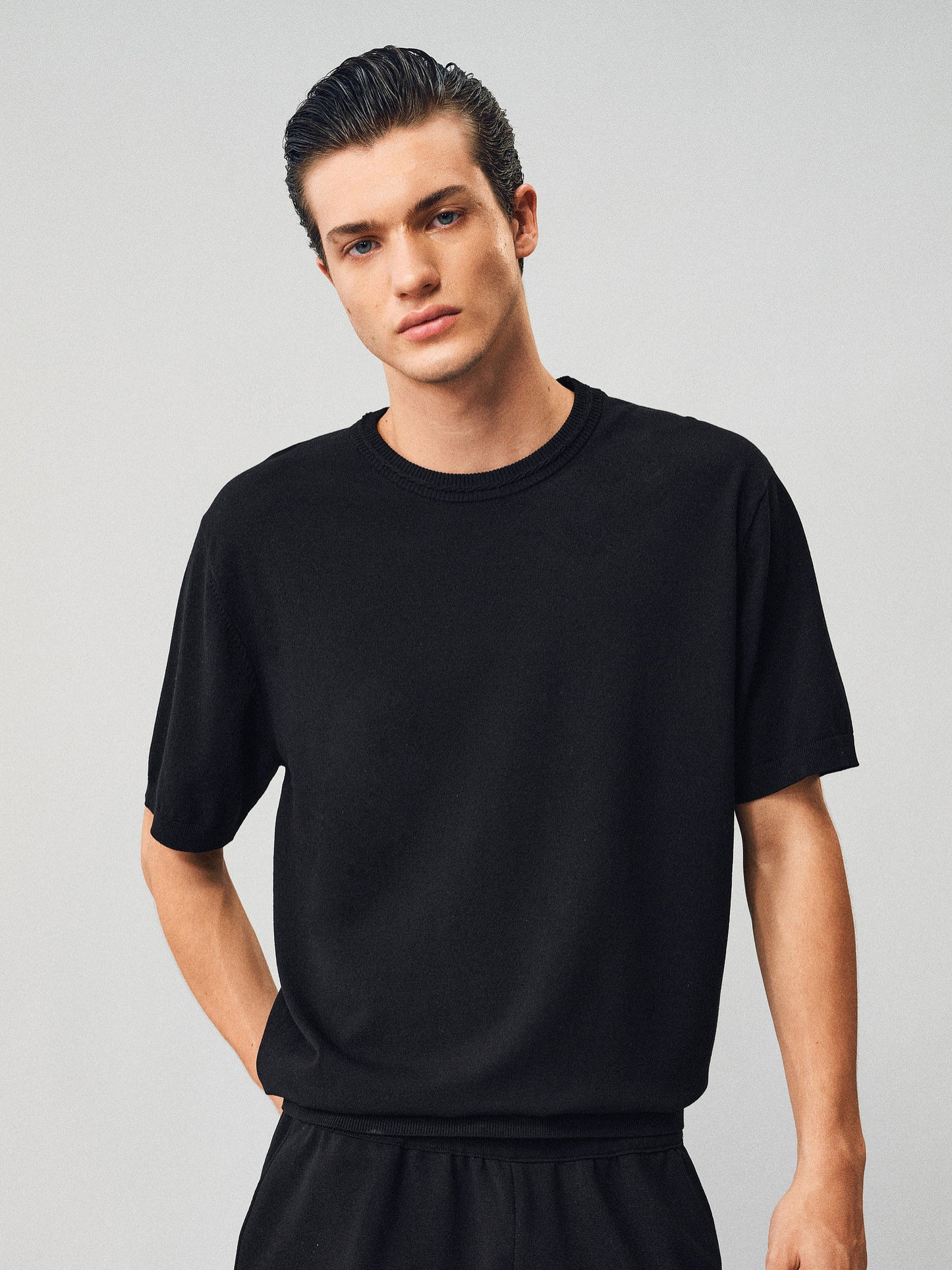 Jacquard Knit Shirt