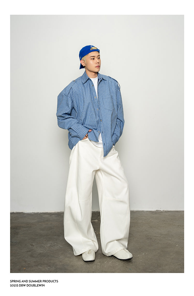 Retro 3D Check Shirt