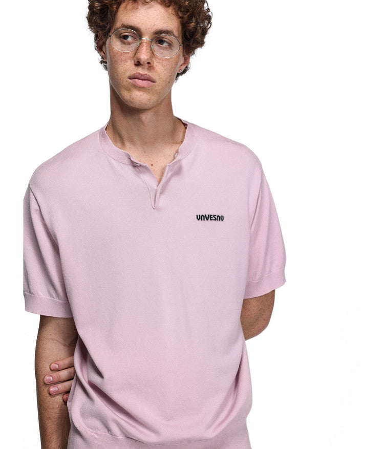 Unisex Removable Collar Polo Shirt
