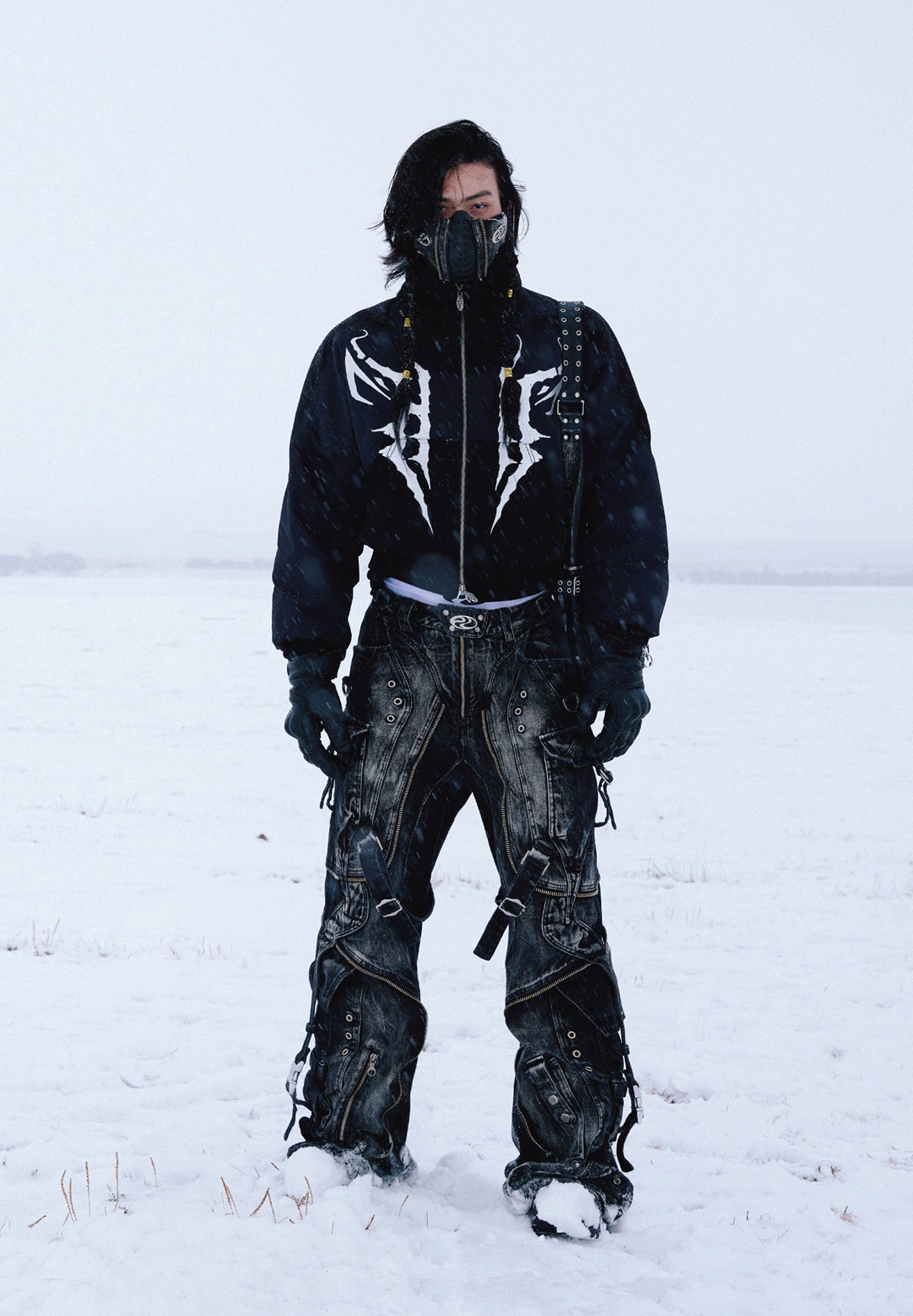 Embroidered Short Down Jacket