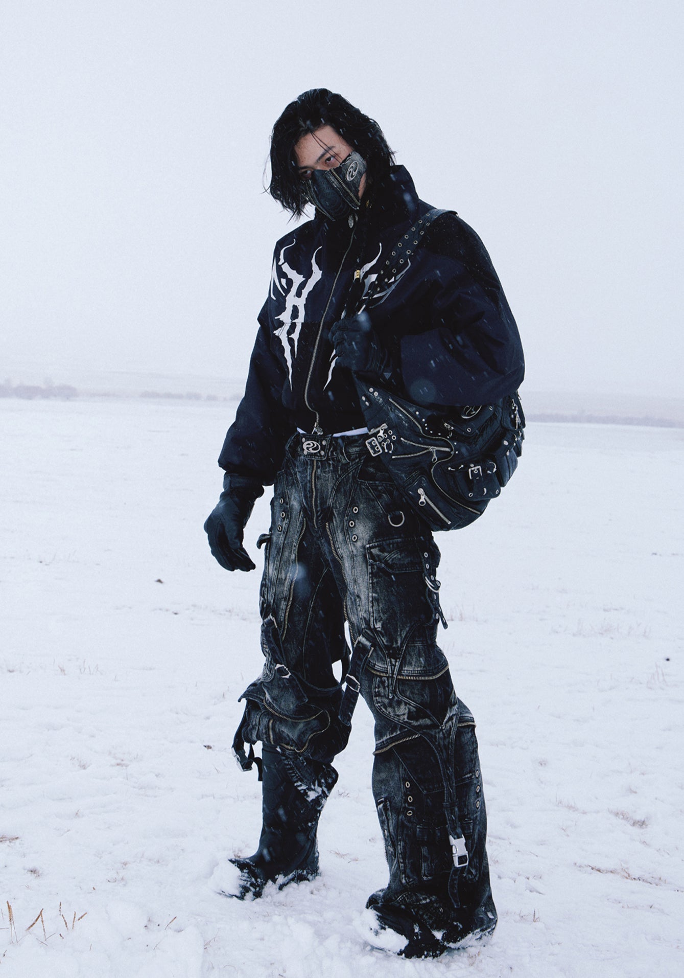 Embroidered Short Down Jacket