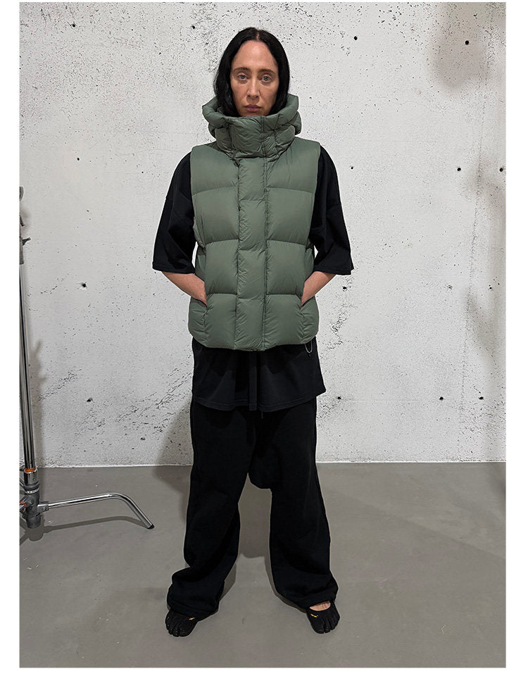 High-Fill Down Vest with Hood