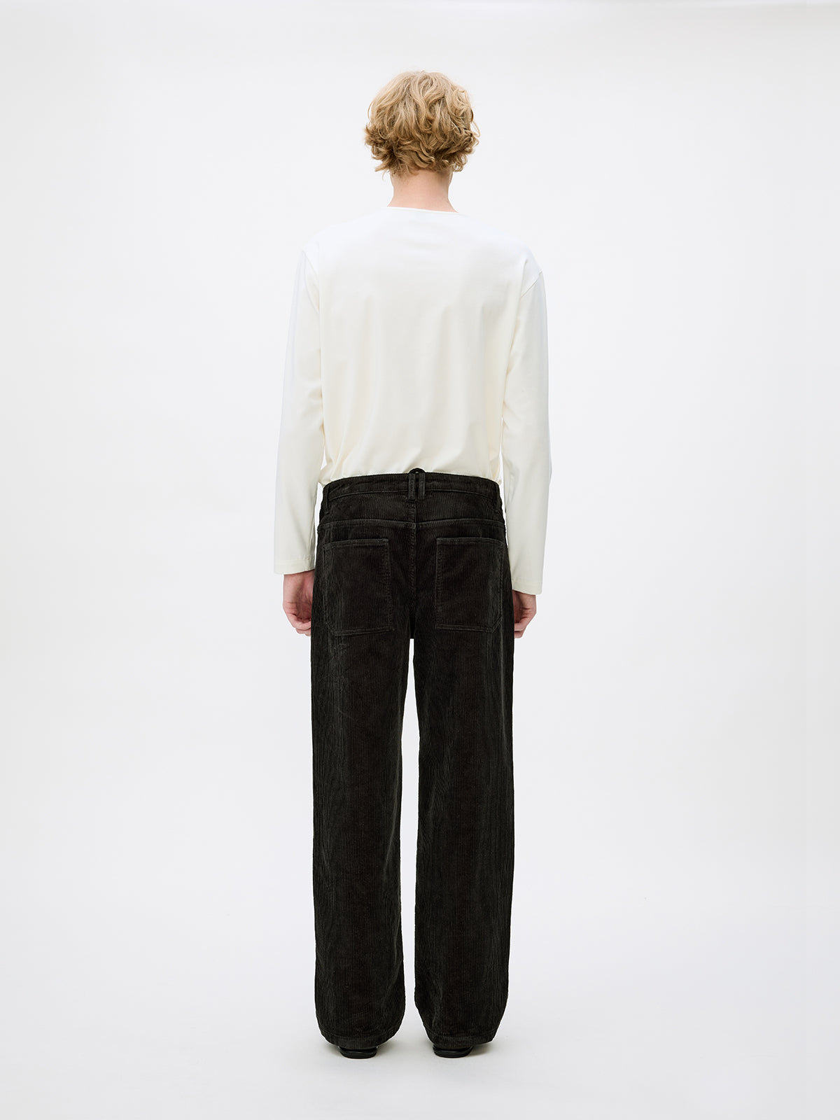 Wash-processed Straight Casual Pants