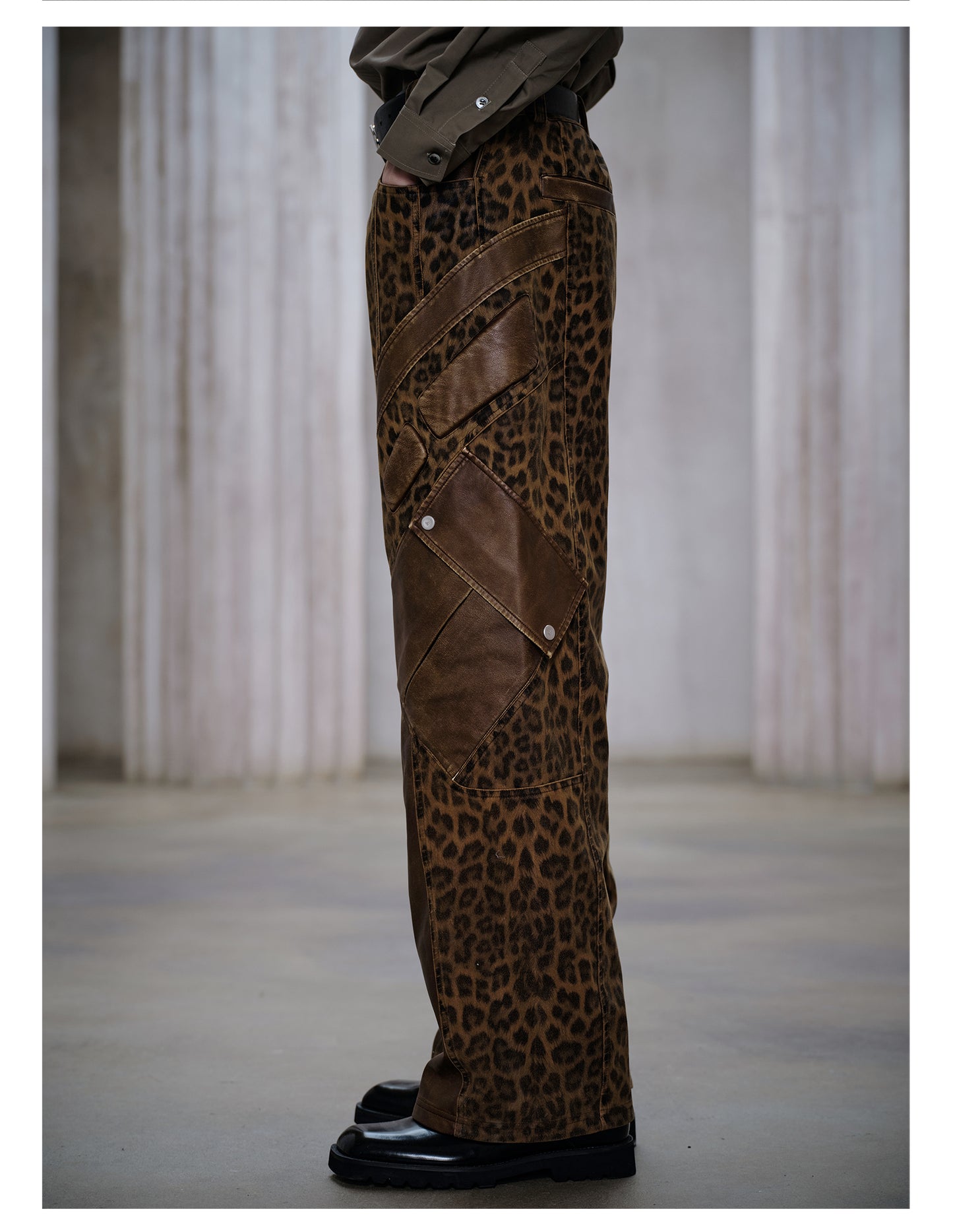 Leopard Print Casual Pants