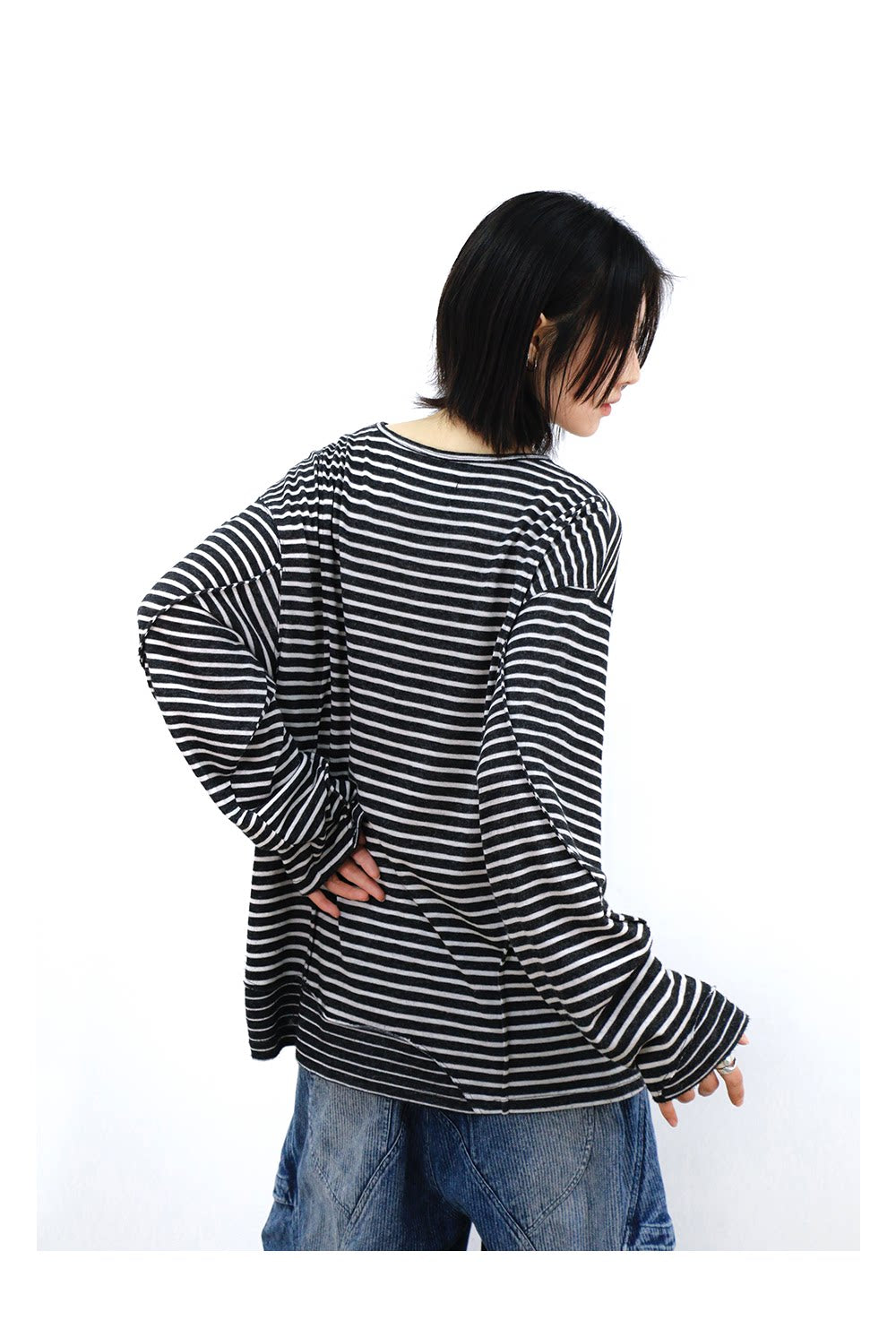 Button-down collar T-shirt