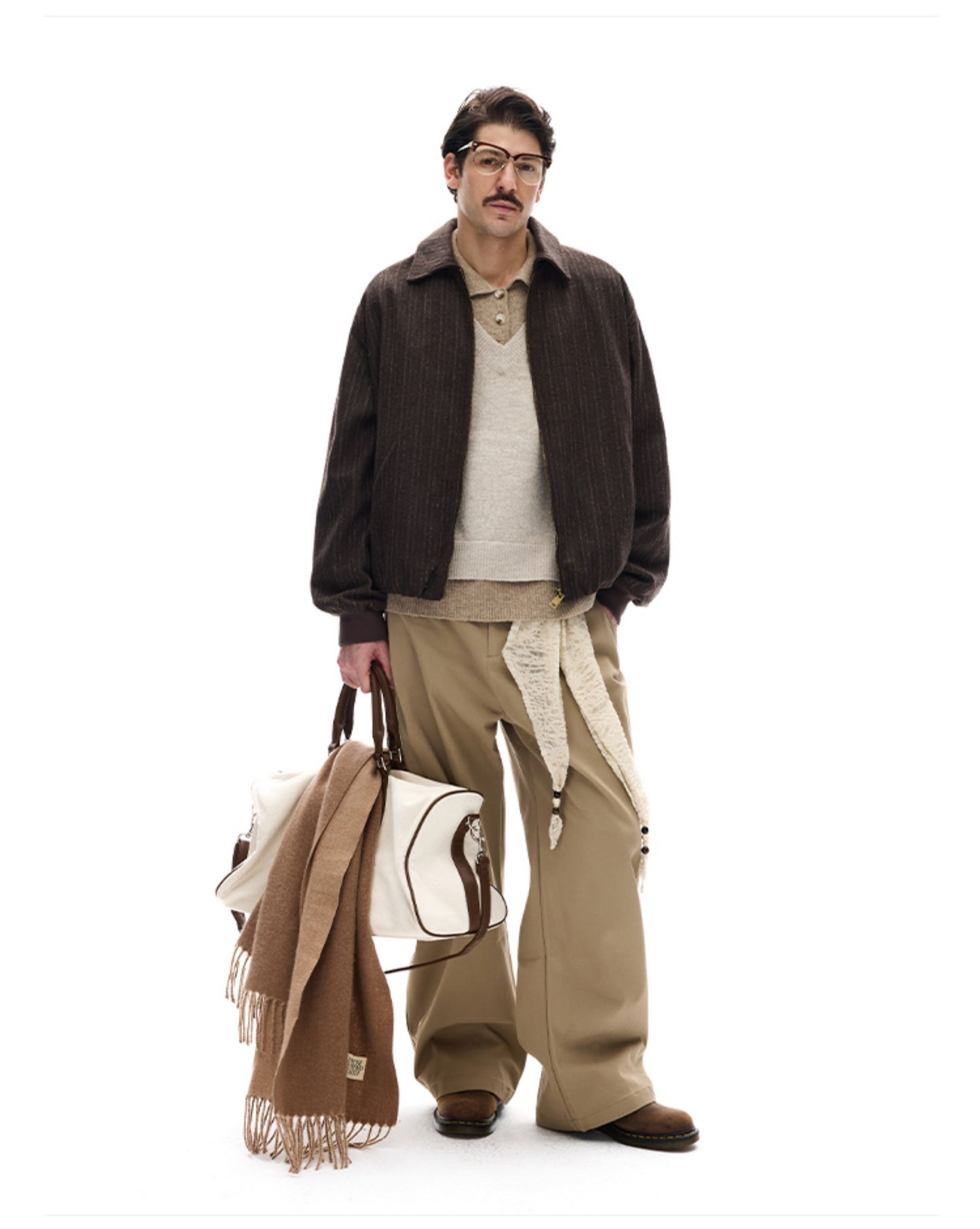 Embroidered Striped Jacket