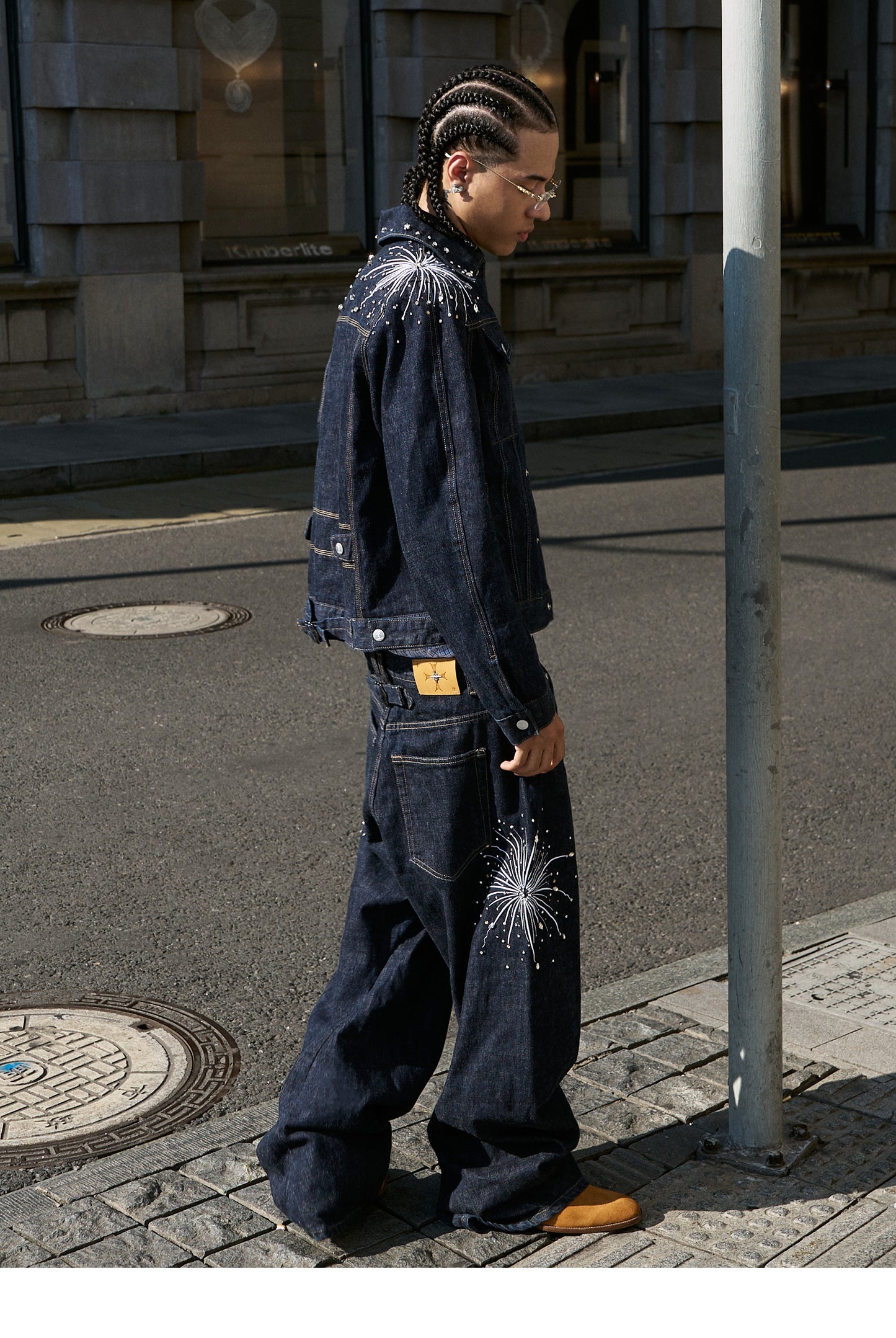 Embroidered Original Denim Pants