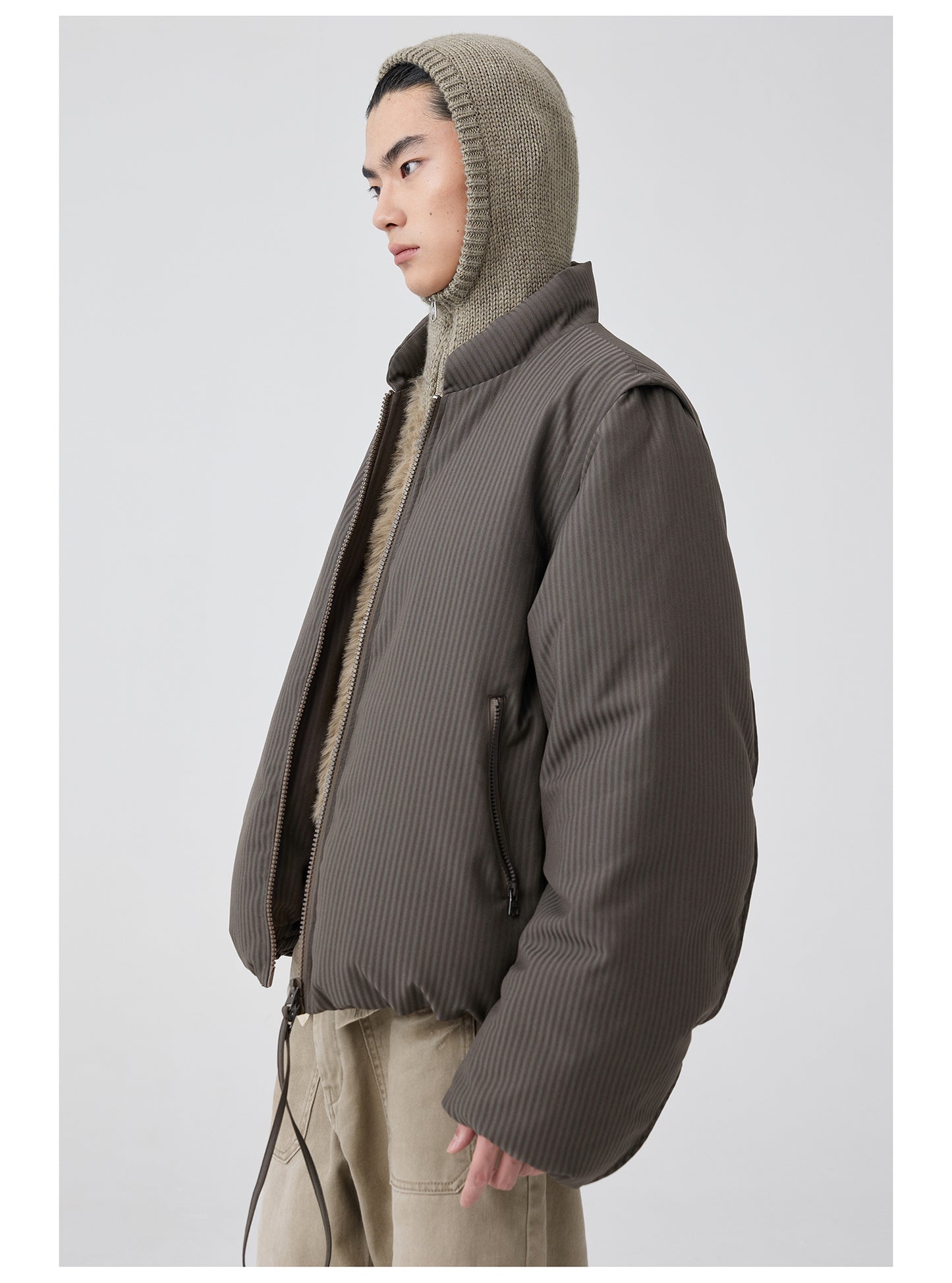 Detachable Sleeve Down Jacket