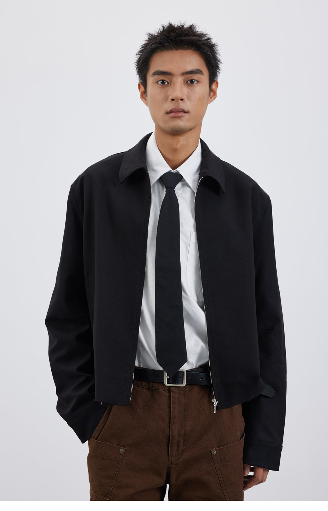 Wool-blend classic jacket