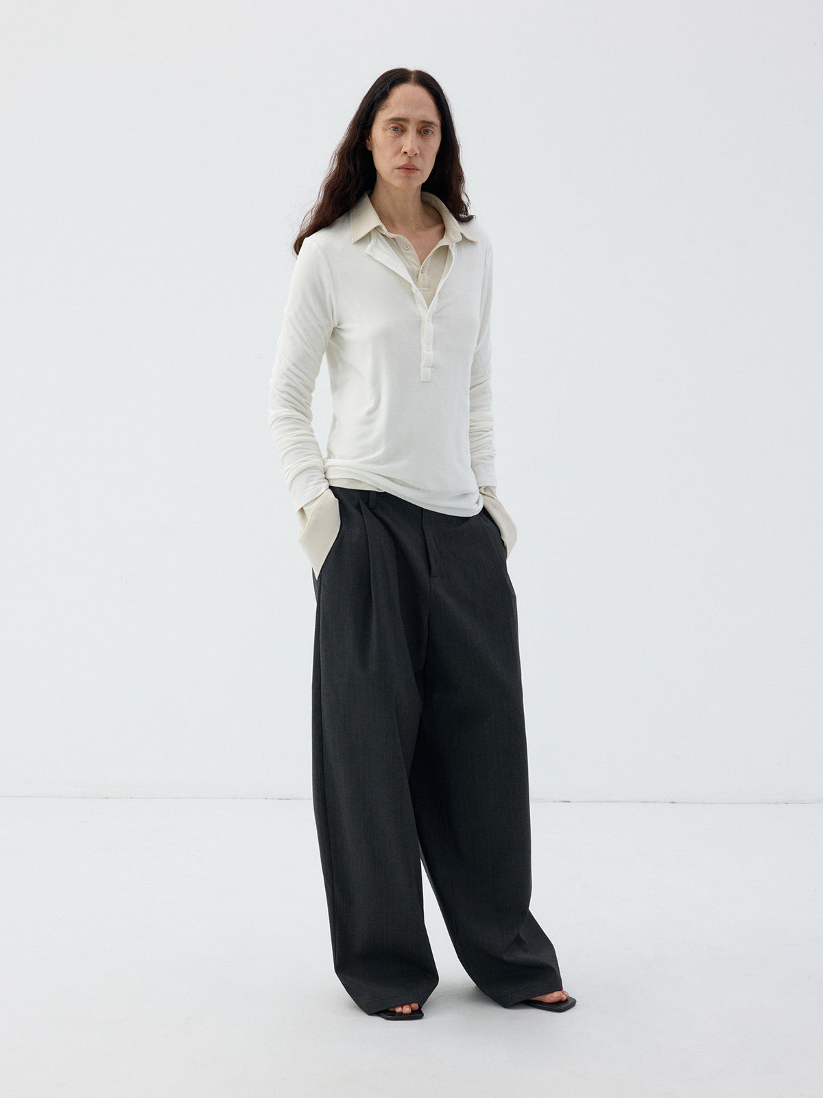 3D-Cut Casual Pants
