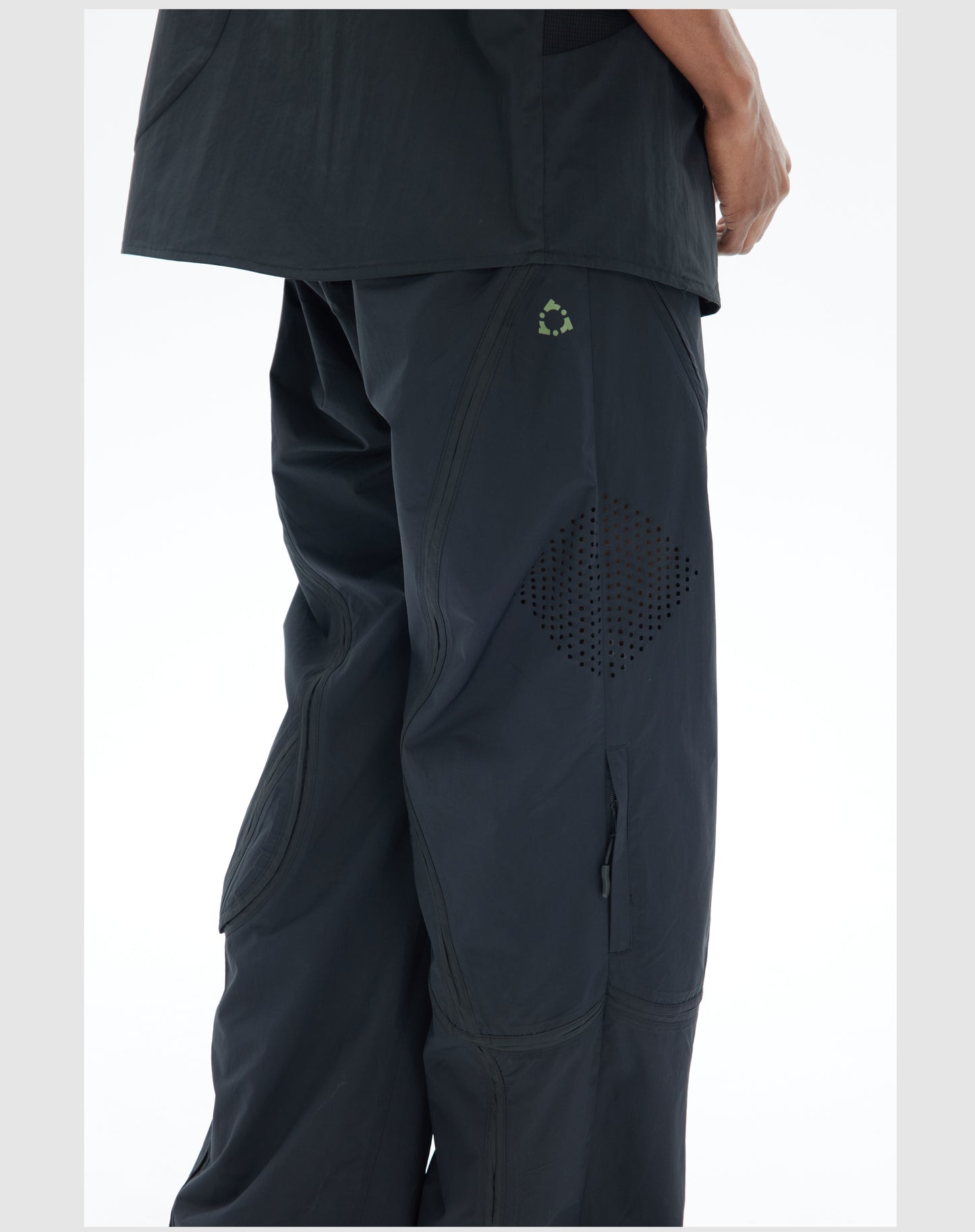 Straight functional casual pants