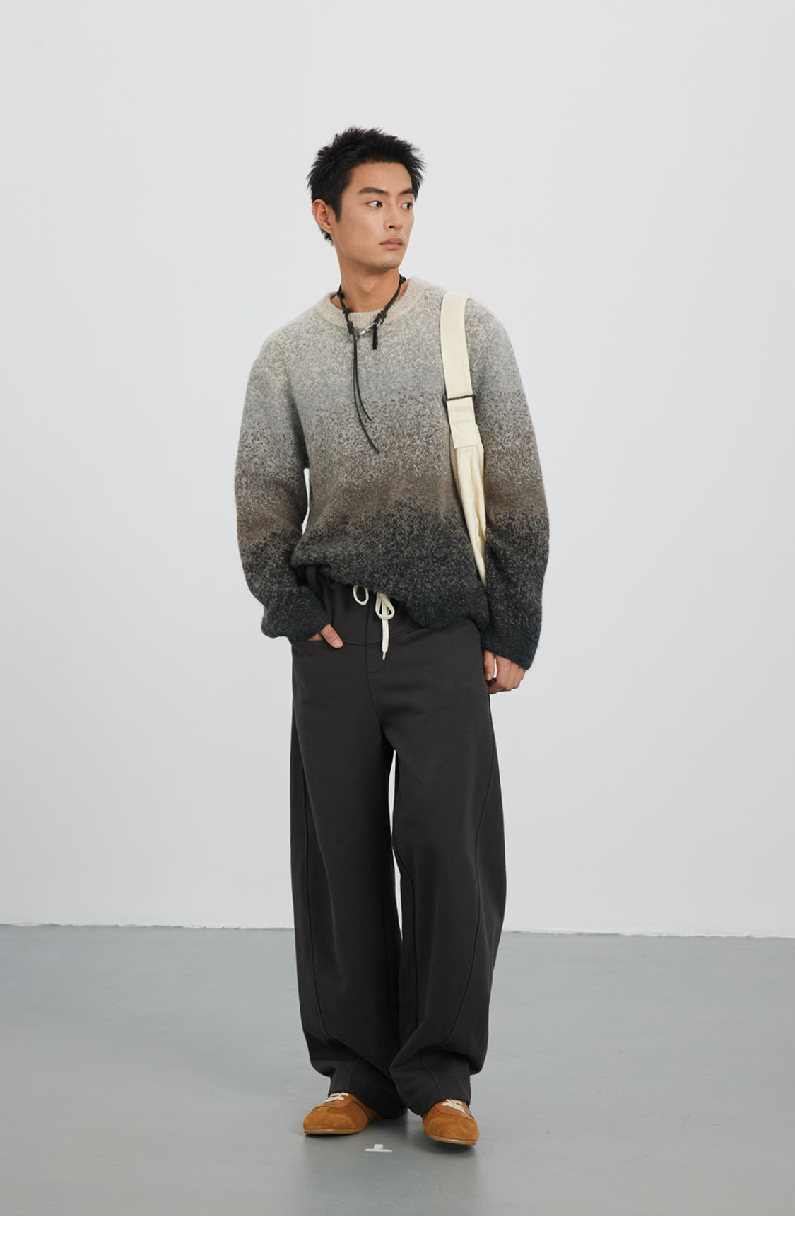 Gradient Crew Neck Sweater