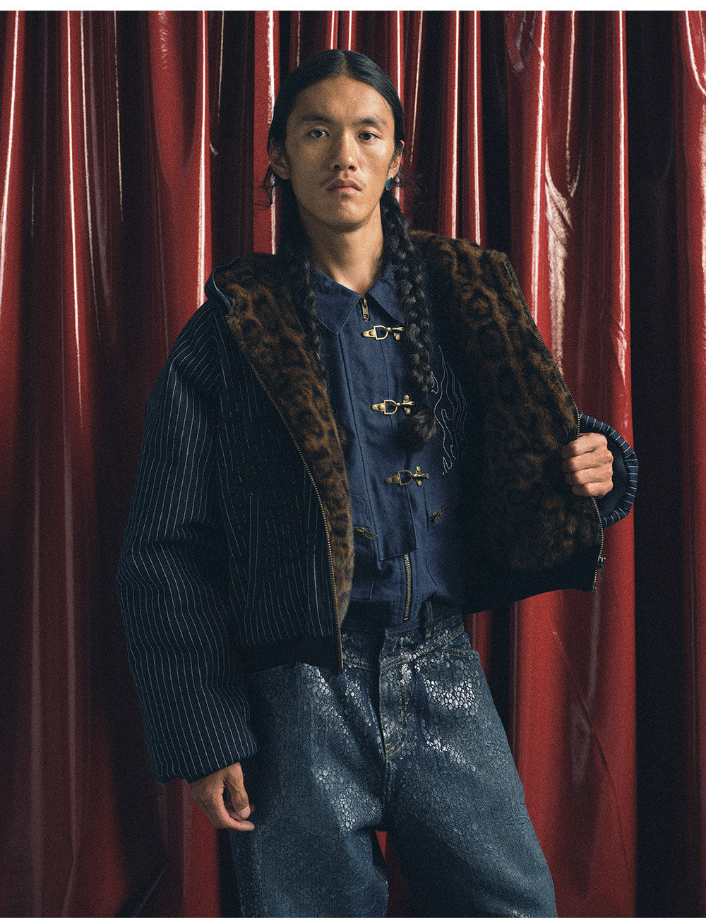 Leopard Print Lined Jacket