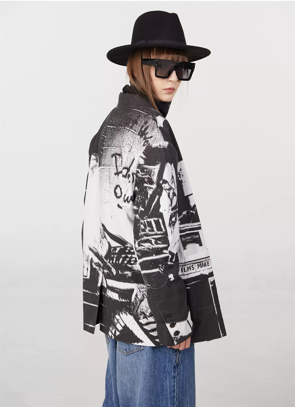 Unisex Film Graphic Design Jacket