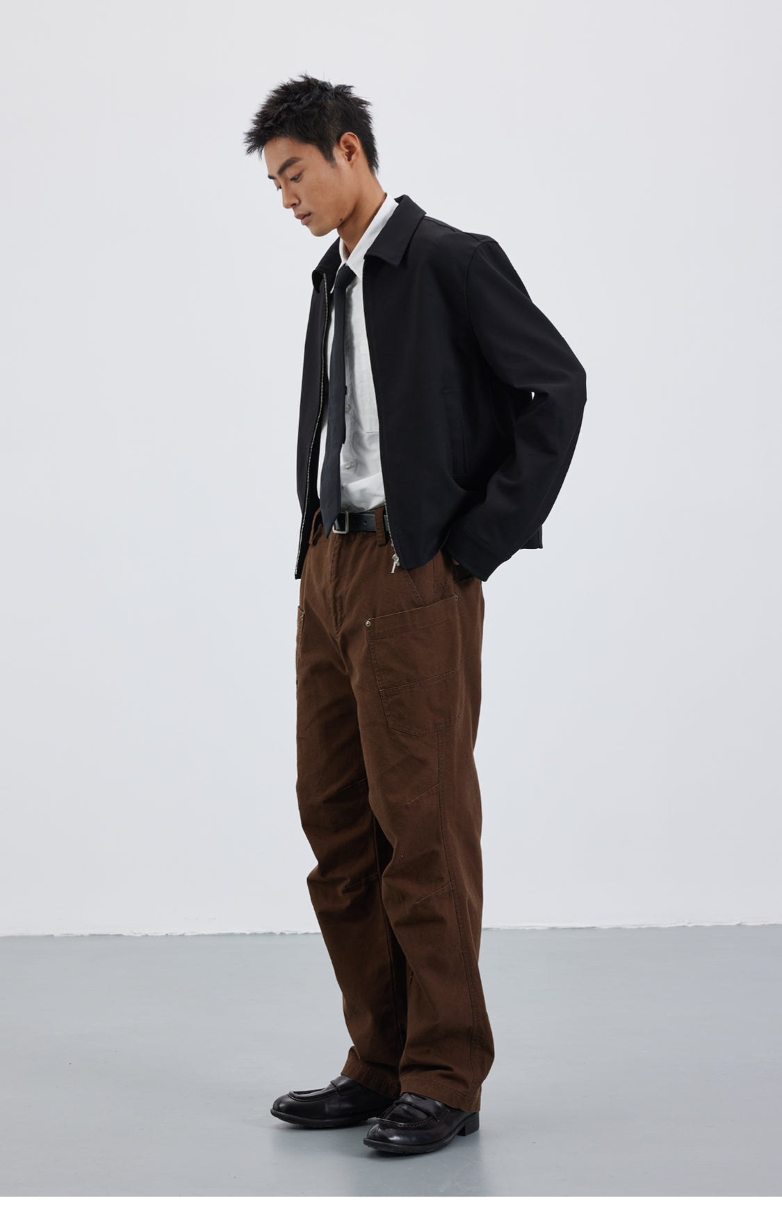 Wool-blend classic jacket