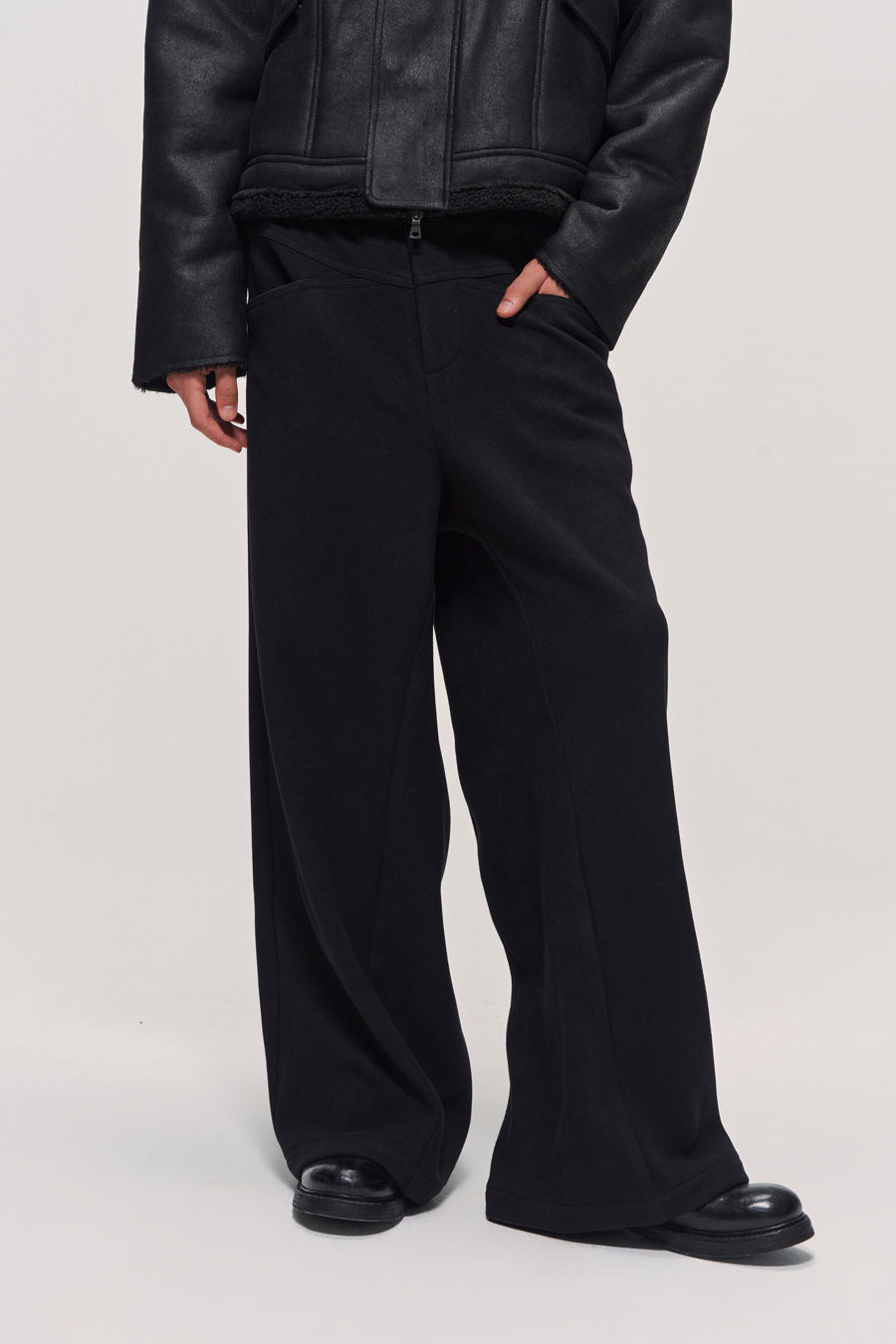 Knit Straight Casual Pants