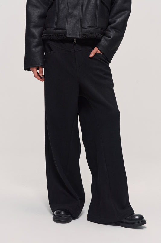 Knit Straight Casual Pants