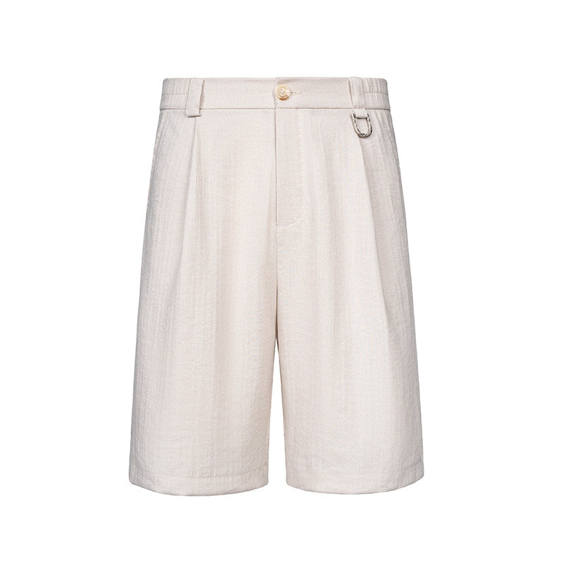 Relaxed-Fit Linen-Blend Shorts