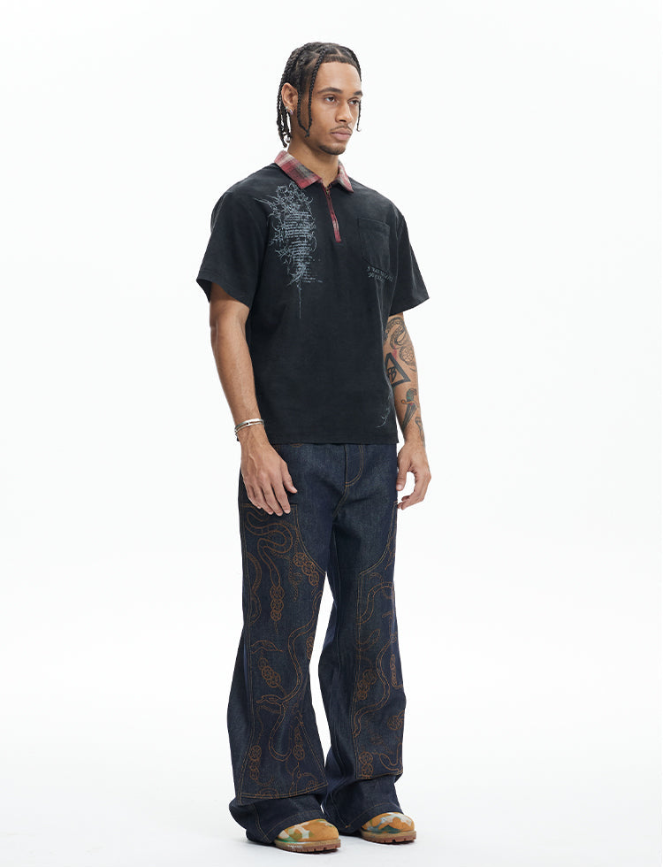 Original cow collar jeans