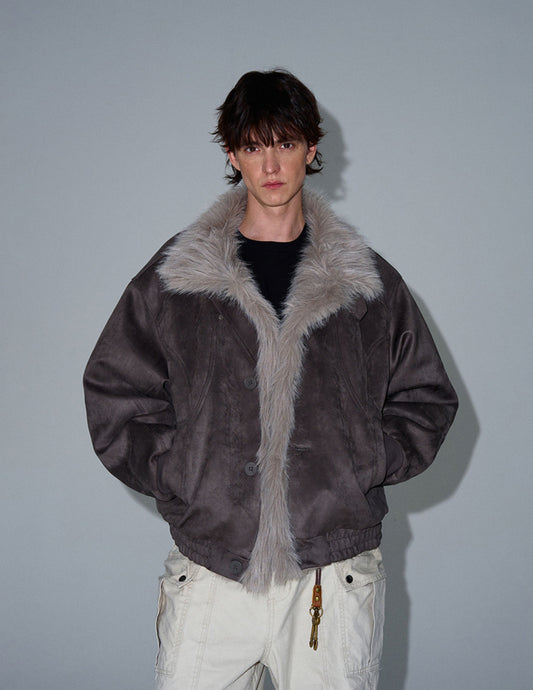 High-end fur collar jackets