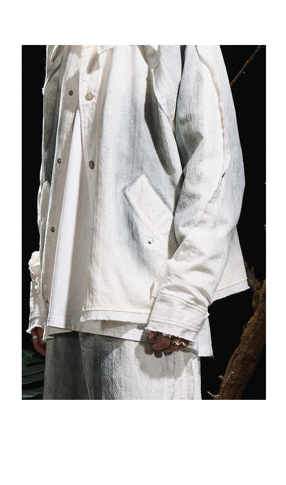 Dirty Dye Cotton Linen Jacket