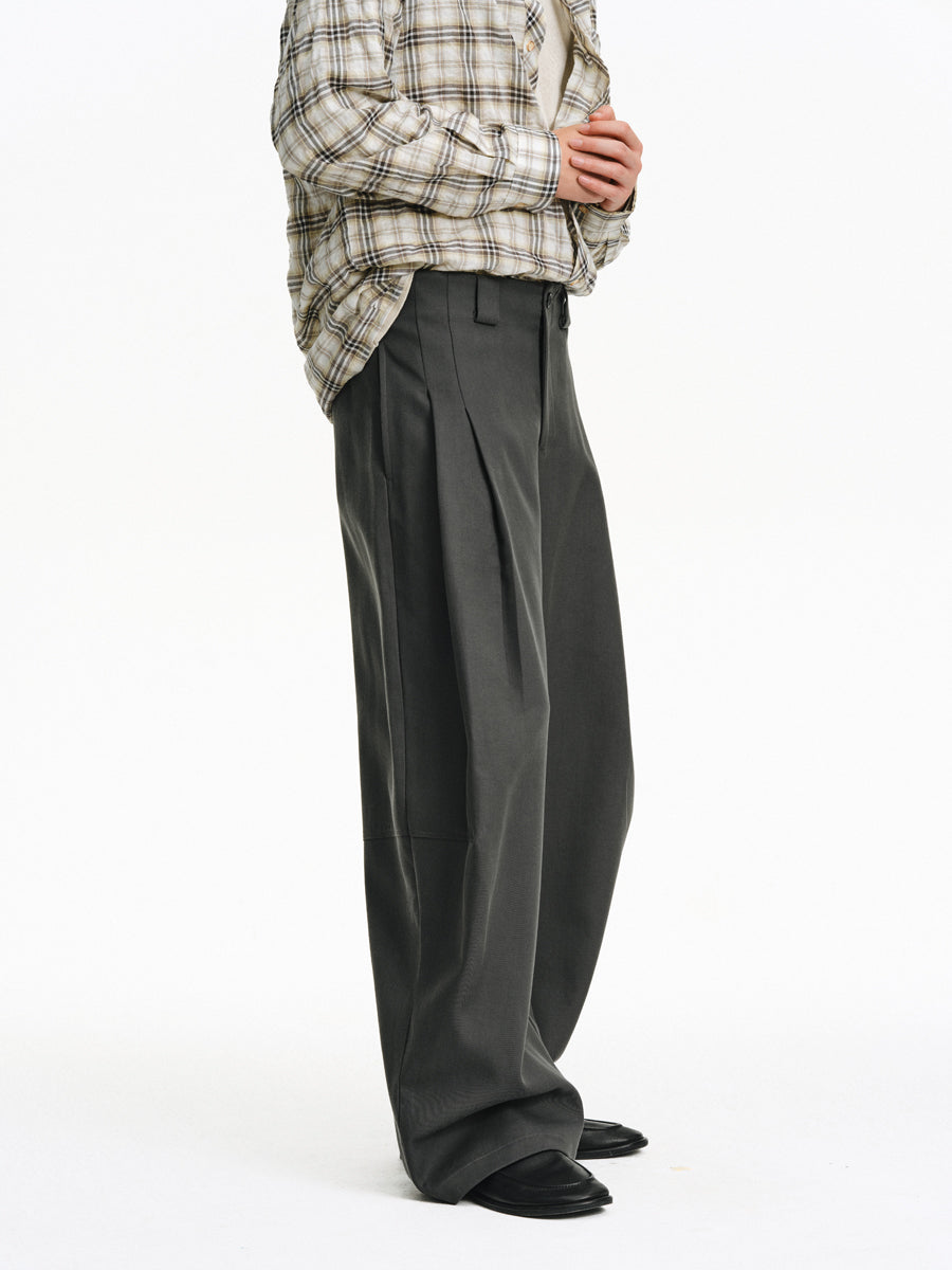 Cotton Blend Casual Pants