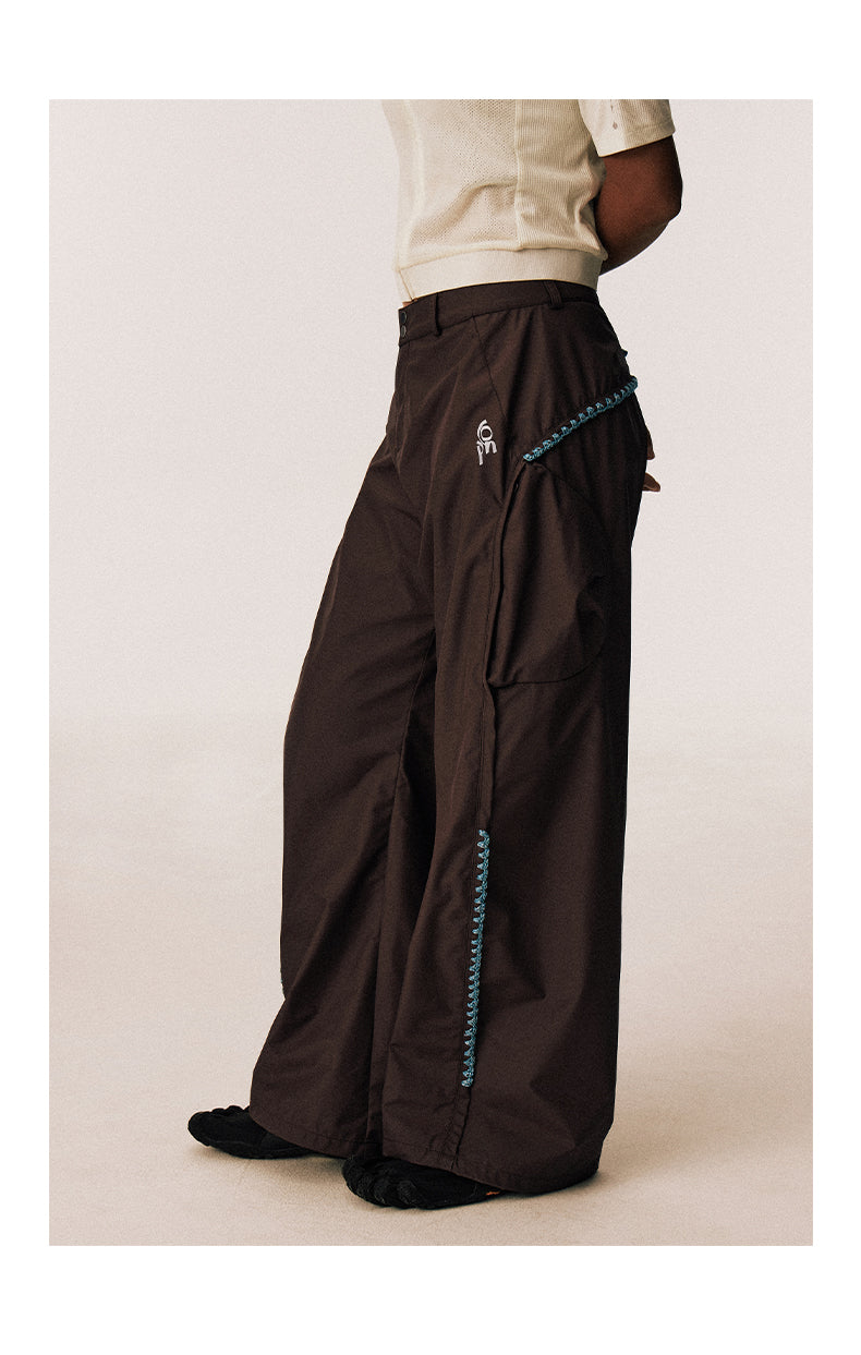 Hand-Knitted Cocoon-Shaped Casual Pants