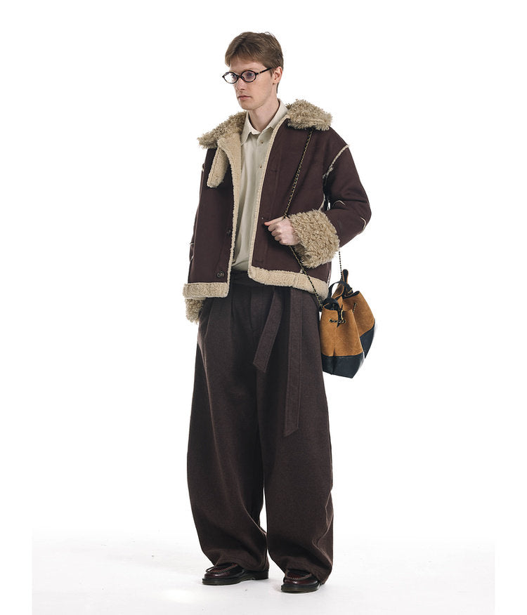 Lambswool Suede Jacket