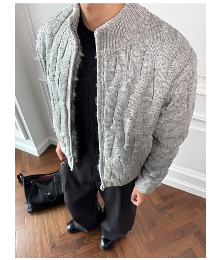 Double Zipper Cardigan