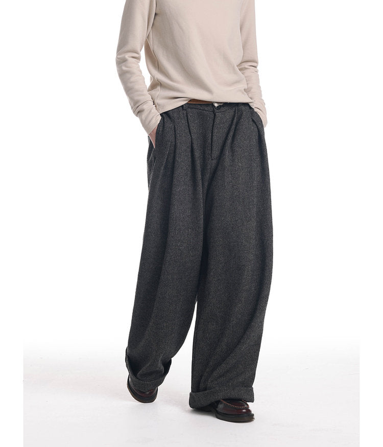 Wide Leg Loose Fit Casual Pants