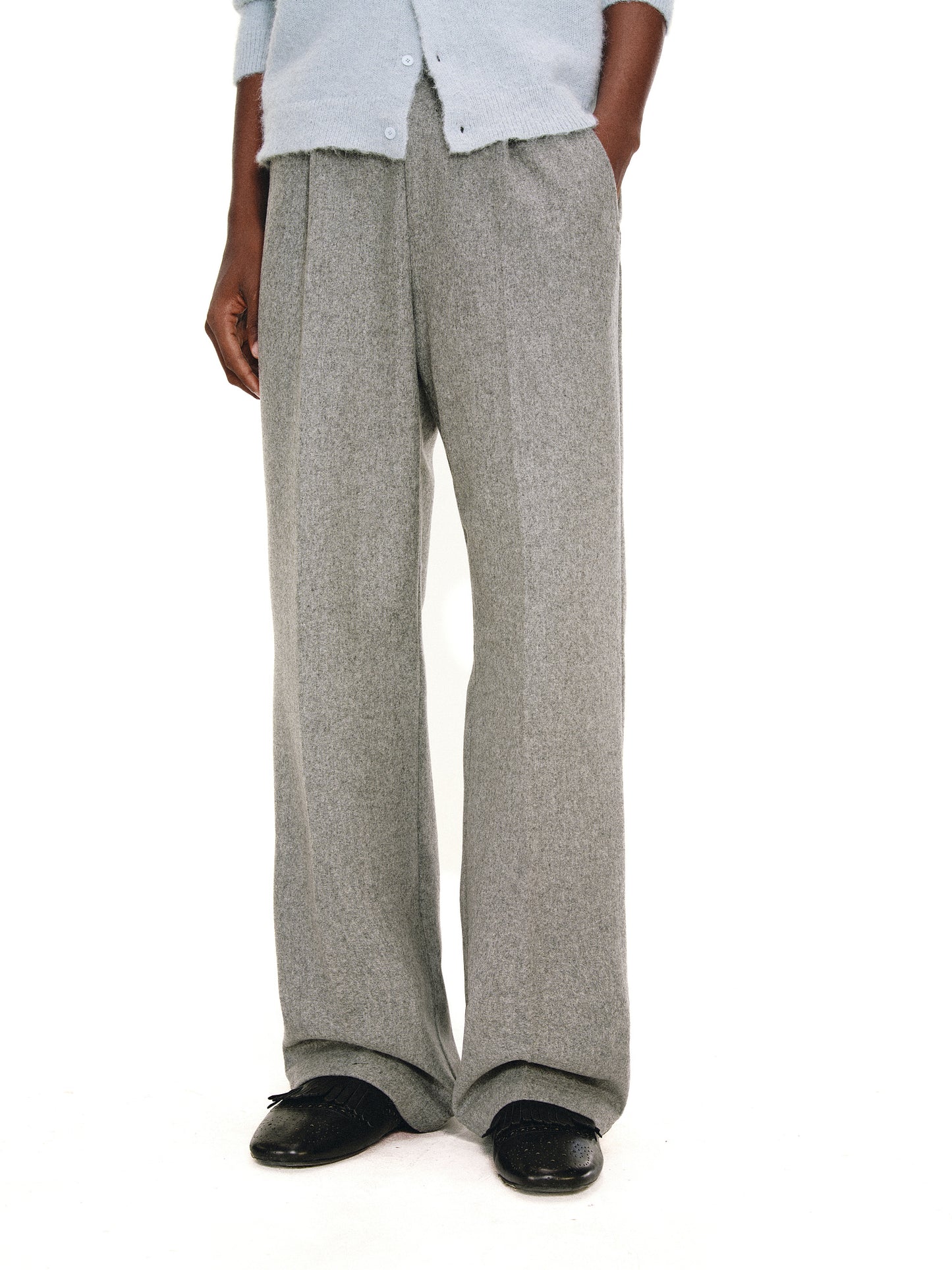 100% Wool Casual Pants