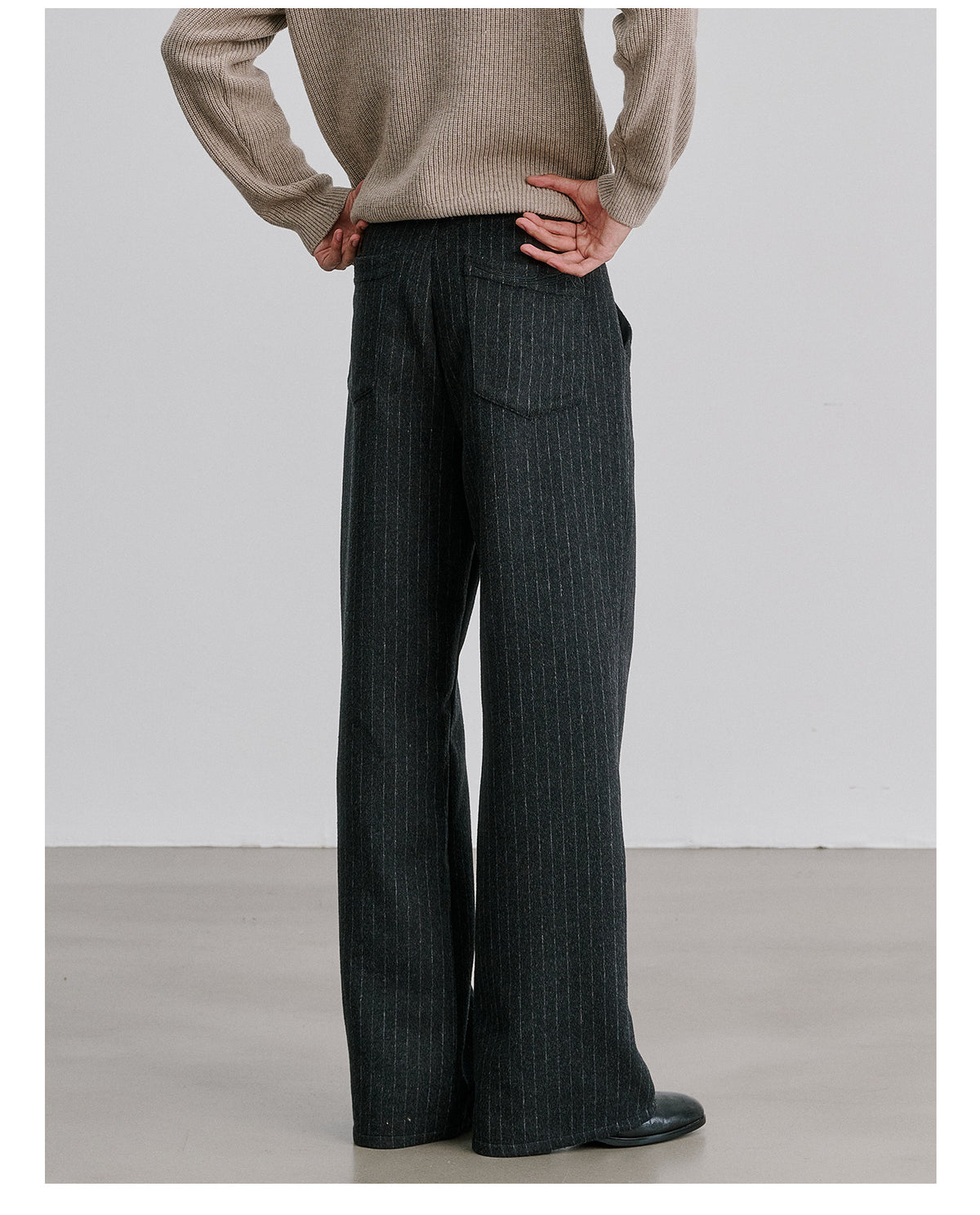 Wool Straight-Leg Pants