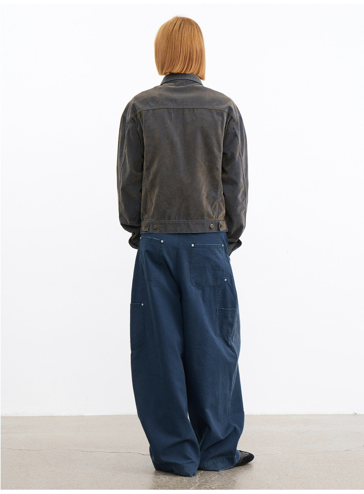 Distressed Multi-Stud Casual Pants