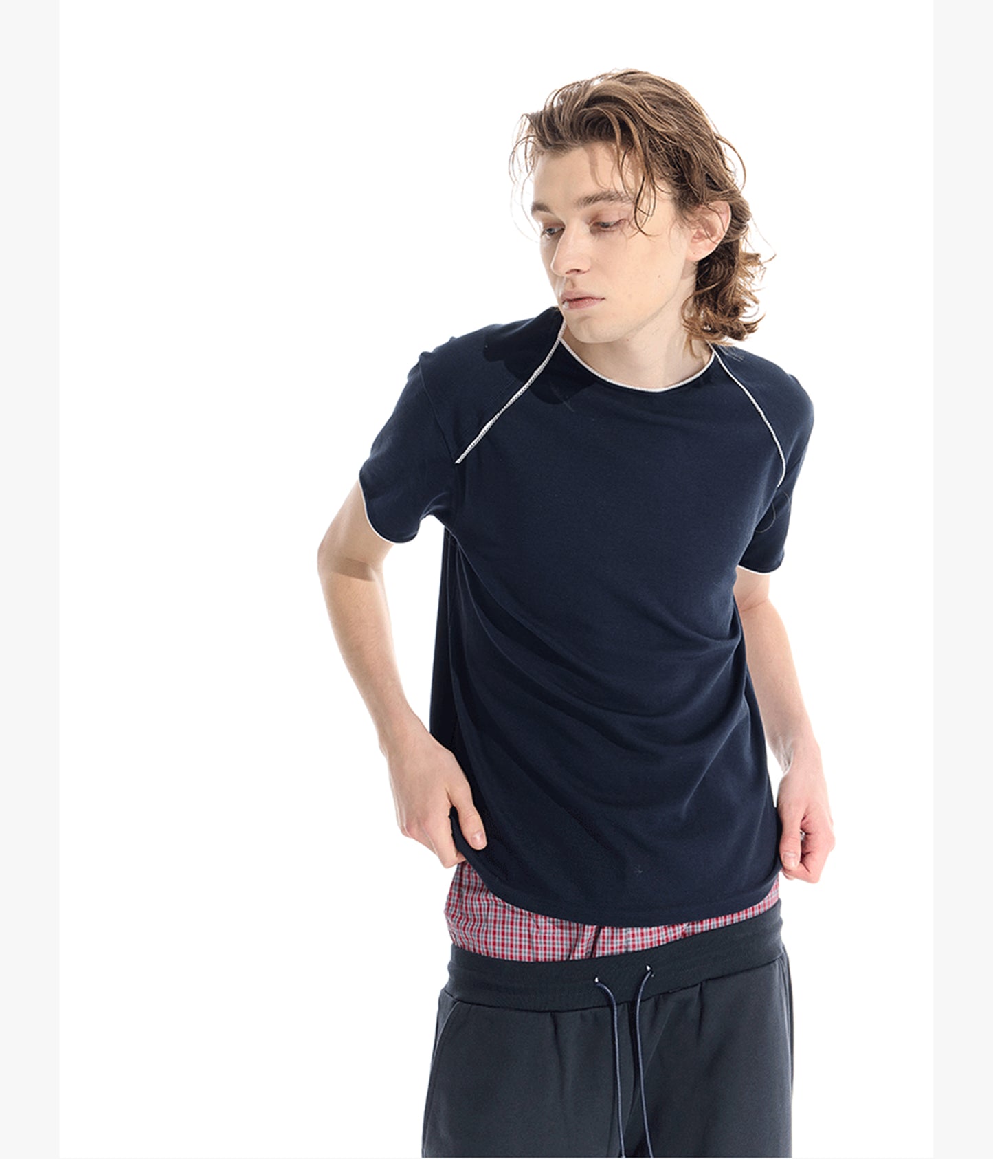 Raglan Basic Slim Fit T-Shirt