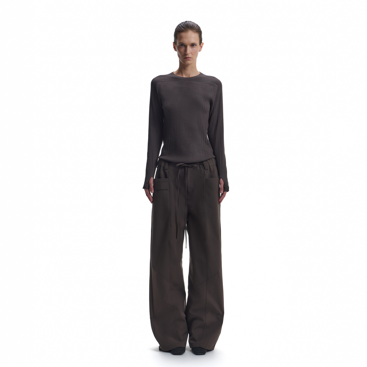 Textured Patchwork Slim-Fit Knit